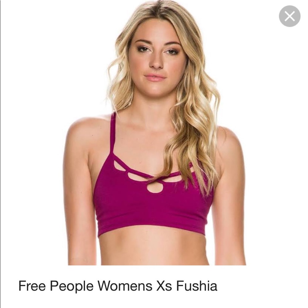 Free People racer back Yoga Bra pruple. **NWT**